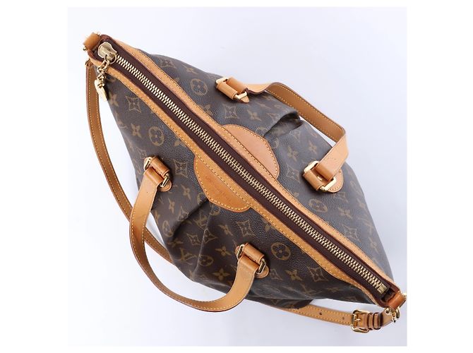 Borsa Louis Vuitton Palermo Monogram PM in marrone - vista 2