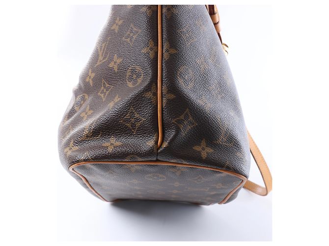 Borsa Louis Vuitton Palermo Monogram PM in marrone - vista 4