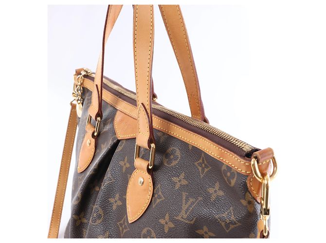 Borsa Louis Vuitton Palermo Monogram PM in marrone - vista 7