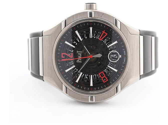 Piaget Polo FortyFive 1032140 SS×TI SS & Rubber AT Watch with Skeleton dial G0A35010 - vista 3