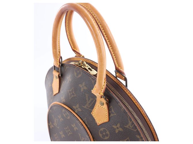 Borsa Louis Vuitton Ellipse Monogram PM in marrone - vista 5