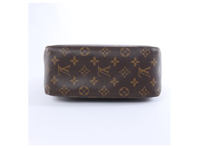 Borsa a tracolla Louis Vuitton Looping Monogram MM Marrone Beige - vista 8