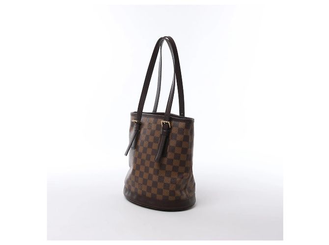 Louis Vuitton Malle Damier Ebene Shoulder Bag in Brown N42240 Rosso - vista 2