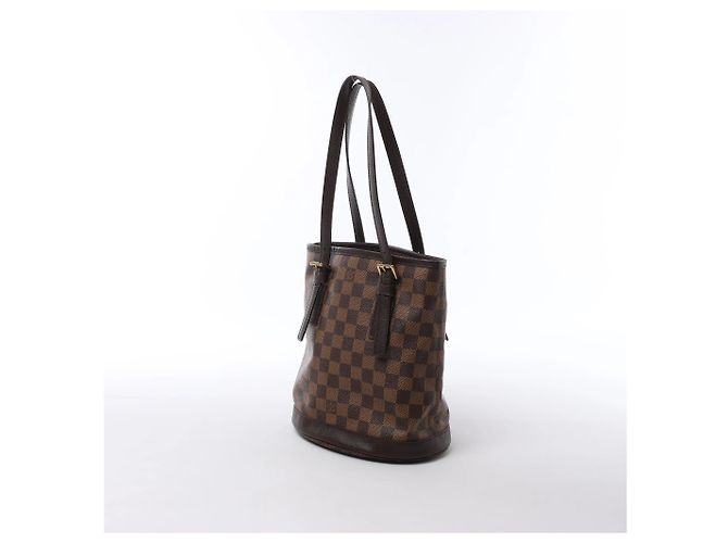 Louis Vuitton Malle Damier Ebene Shoulder Bag in Brown N42240 Rosso - vista 3
