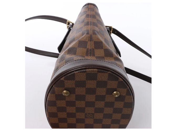 Louis Vuitton Malle Damier Ebene Shoulder Bag in Brown N42240 Rosso - vista 6