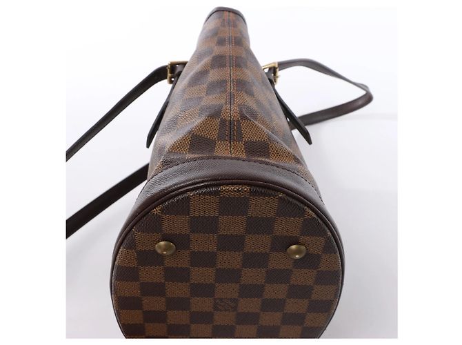 Louis Vuitton Malle Damier Ebene Shoulder Bag in Brown N42240 Rosso - vista 7