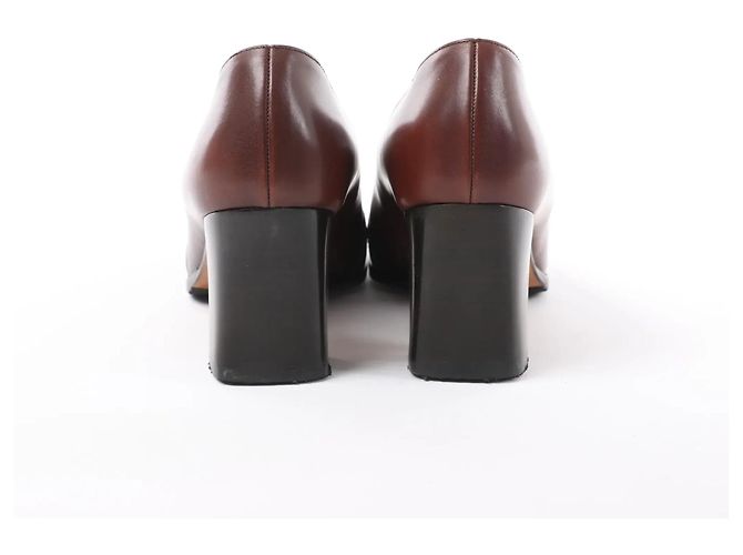 Hermès HERMES Kelly Lederpumps in Braun, Größe 38 EU - Ansicht 7