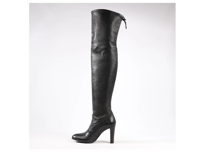 Stuart Weitzman Vidaland 100mm Over-the-knee Boots in Schwarz, Größe 39.5 EU Beige - Ansicht 3