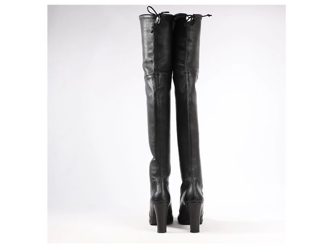 Stuart Weitzman Vidaland 100mm Over-the-knee Boots in Schwarz, Größe 39.5 EU Beige - Ansicht 5