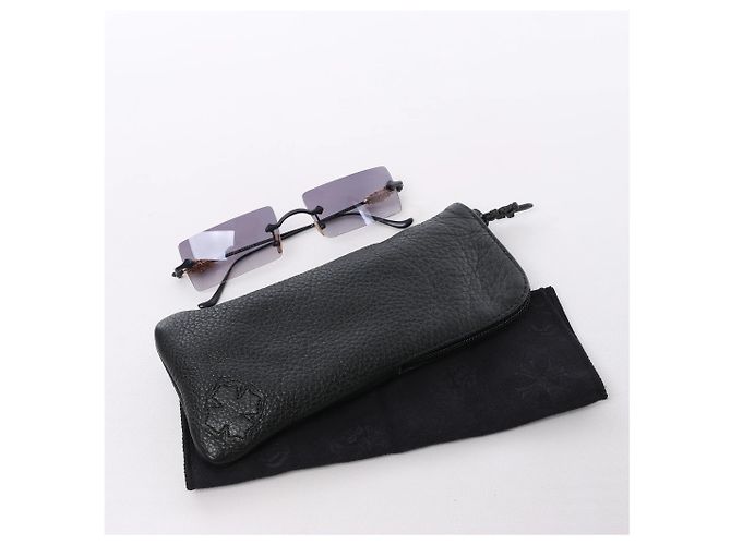 Gafas de sol Chrome Hearts HELLZ BELLZ chapadas en oro en Gray Metálico - vista 12