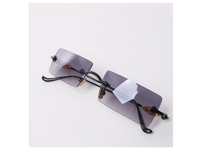 Gafas de sol Chrome Hearts HELLZ BELLZ chapadas en oro en Gray Metálico - vista 3