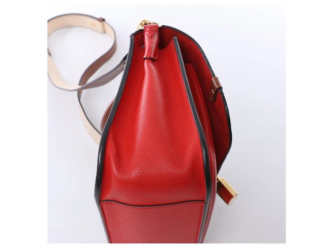 Louis Vuitton Vaugirard PM Monogram in Brown x Red M44548 Rosso - vista 10