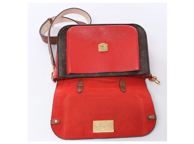 Louis Vuitton Vaugirard PM Monogram in Brown x Red M44548 Rosso - vista 13