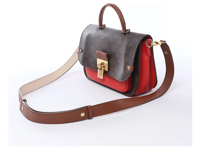 Louis Vuitton Vaugirard PM Monogram in Brown x Red M44548 Rosso - vista 2