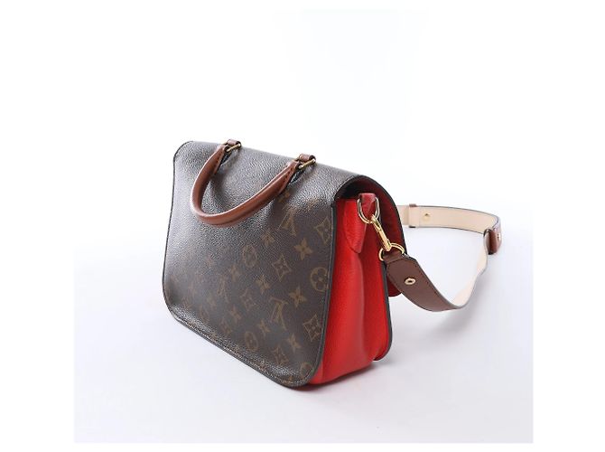 Louis Vuitton Vaugirard PM Monogram in Brown x Red M44548 Rosso - vista 4