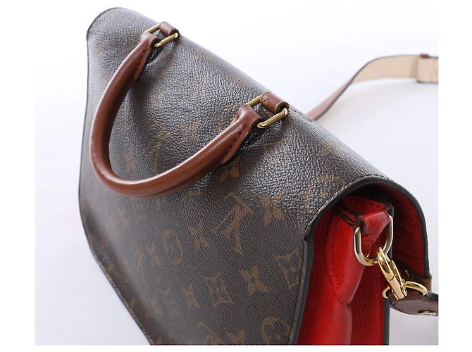 Louis Vuitton Vaugirard PM Monogram in Brown x Red M44548 Rosso - vista 5