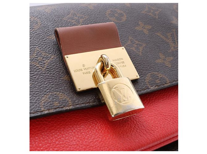 Louis Vuitton Vaugirard PM Monogram in Brown x Red M44548 Rosso - vista 7