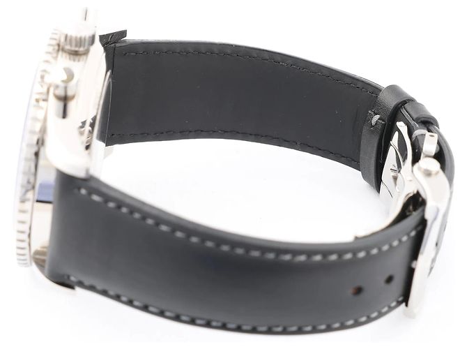Zénith Zenith Chronometro TIPO CP-2 03.2240.4069 SS x Leather AT Watch with Black Dial Navy blue - view 11