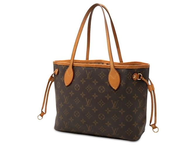 Borsa Louis Vuitton Monogram Neverfull PM Marrone - vista 2