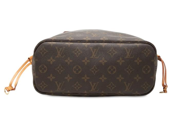 Borsa Louis Vuitton Monogram Neverfull PM Marrone - vista 3