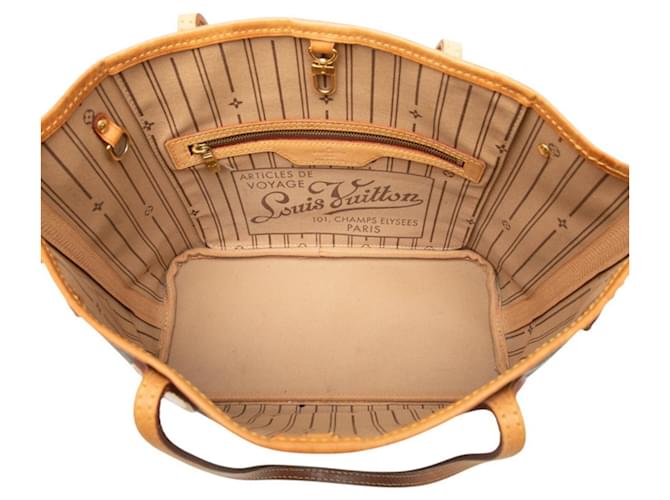 Borsa Louis Vuitton Monogram Neverfull PM Marrone - vista 4