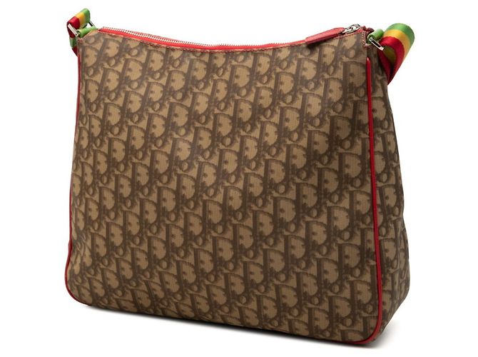Borsa a tracolla Christian Dior Dior Trotter Rasta Line Multicolore Beige - vista 2