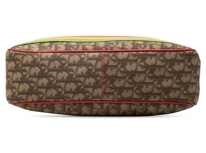 Borsa a tracolla Christian Dior Dior Trotter Rasta Line Multicolore Beige - vista 3