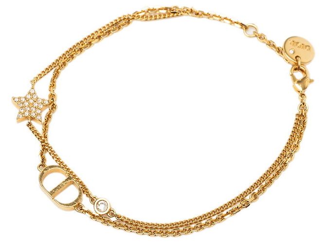 Bracciale con ciondoli placcati oro Christian Dior D'oro - vista 2