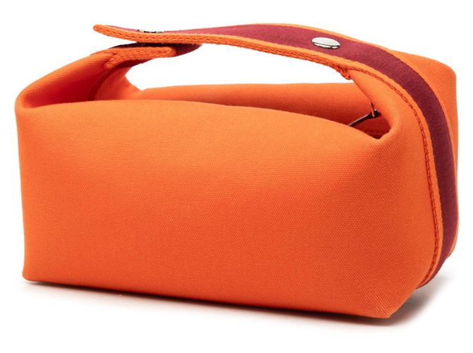 Hermès Hermes Bride à Black PM Handbag Pouch Arancione - vista 2