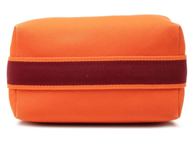 Hermès Hermes Bride à Black PM Handbag Pouch Arancione - vista 3