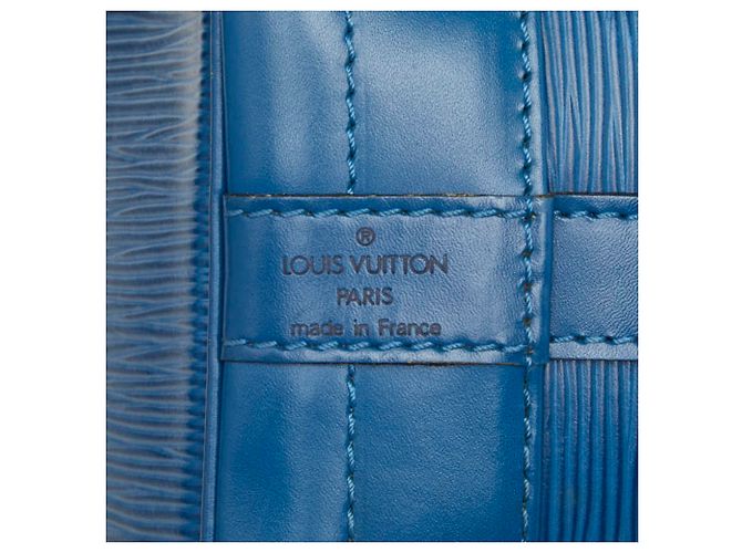 Bolso de hombro Louis Vuitton Epi Noe Azul - vista 12