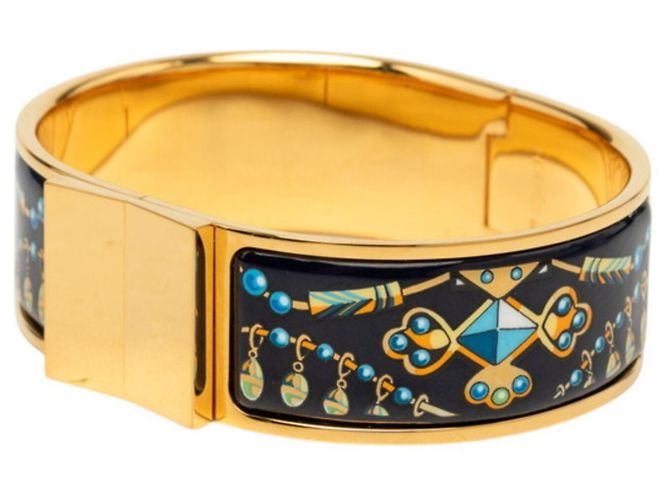 Hermès Hermes Email GM Armband Schwarz Golden - Ansicht 2
