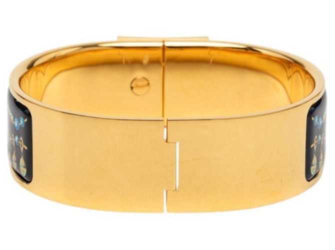 Hermès Hermes Email GM Armband Schwarz Golden - Ansicht 3