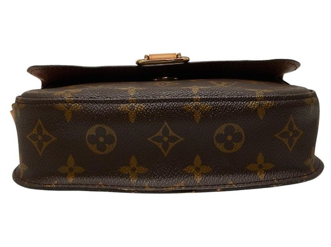 Sac bandoulière Louis Vuitton Monogram Saint Cloud MM Marron - vue 3