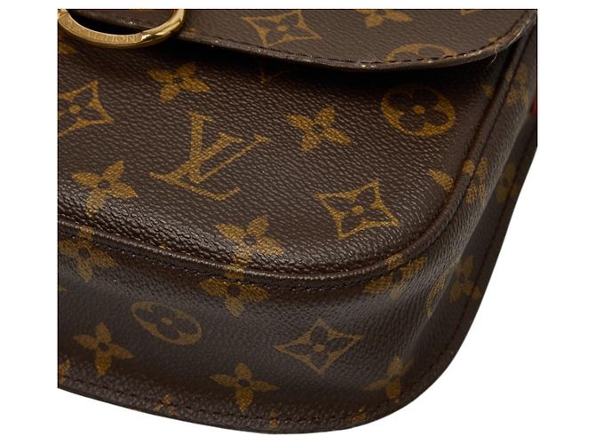 Sac bandoulière Louis Vuitton Monogram Saint Cloud MM Marron - vue 4