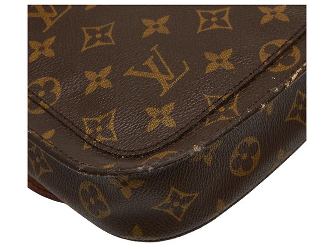 Sac bandoulière Louis Vuitton Monogram Saint Cloud MM Marron - vue 7