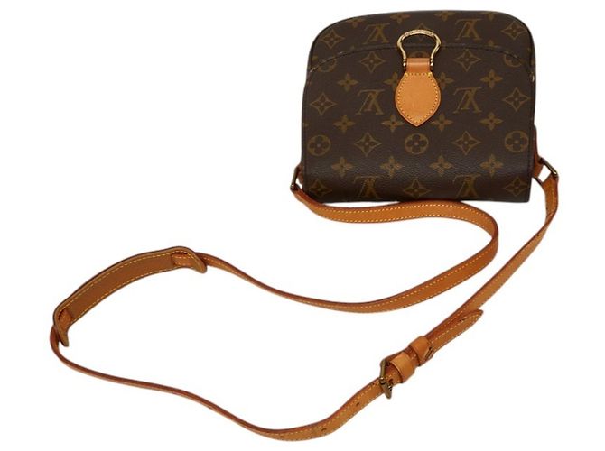 Sac bandoulière Louis Vuitton Monogram Saint Cloud MM Marron - vue 8