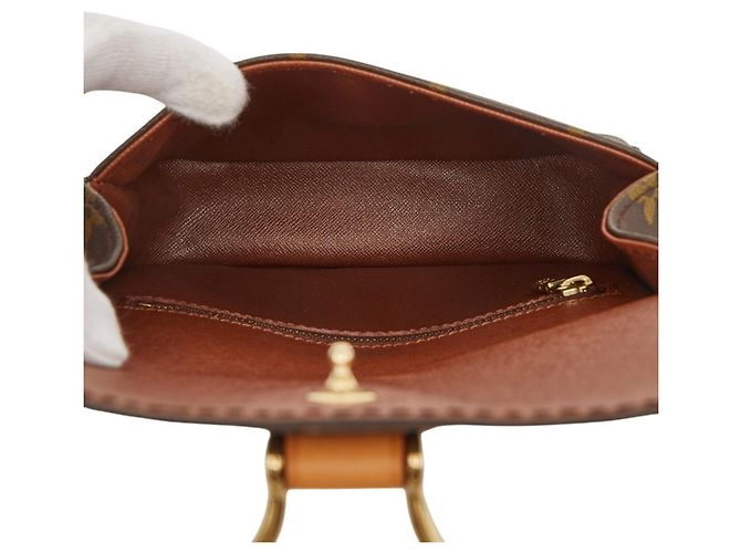Sac bandoulière Louis Vuitton Monogram Saint Cloud MM Marron - vue 9