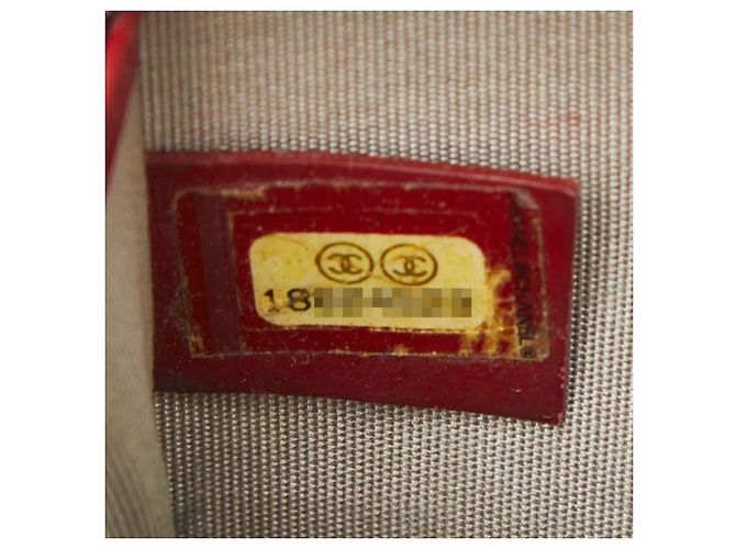 Monedero Chanel Matelassé Coco Mark Roja - vista 10