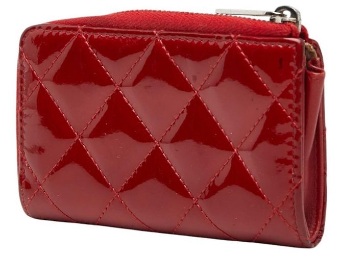 Monedero Chanel Matelassé Coco Mark Roja - vista 2