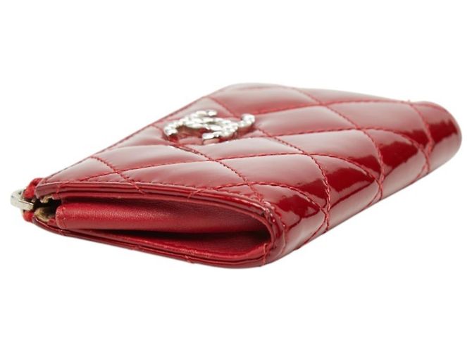 Monedero Chanel Matelassé Coco Mark Roja - vista 4
