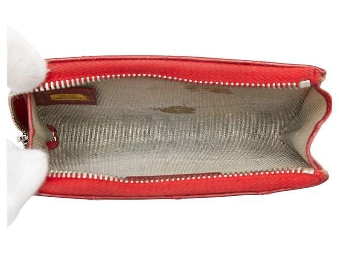 Monedero Chanel Matelassé Coco Mark Roja - vista 7