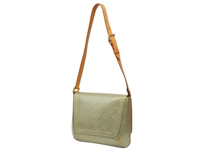 Borsa a tracolla Louis Vuitton Monogram Vernis Thompson Street Argento Grigio - vista 2