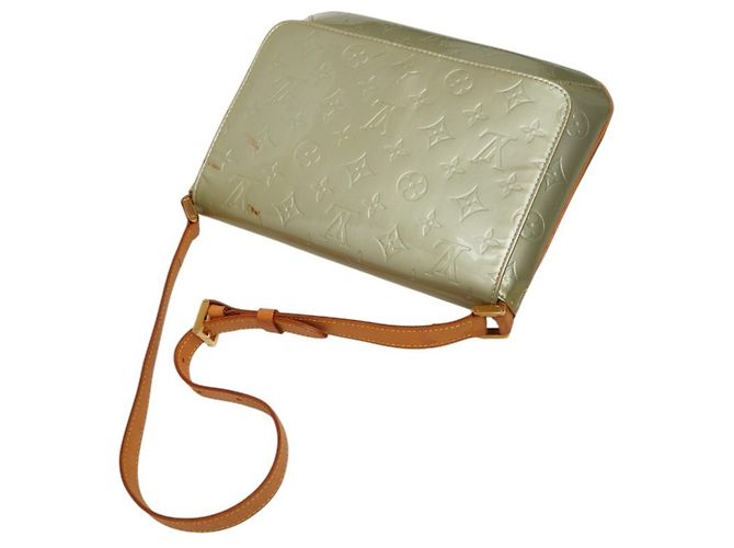 Borsa a tracolla Louis Vuitton Monogram Vernis Thompson Street Argento Grigio - vista 6