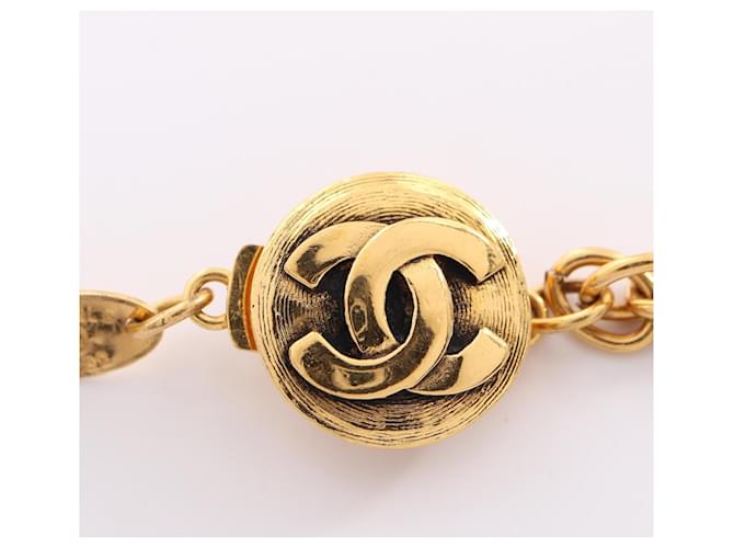 Collana lunga Chanel Coco Mark placcata oro D'oro - vista 3
