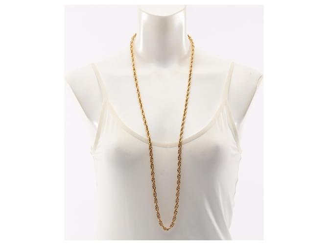 Collana lunga Chanel Coco Mark placcata oro D'oro - vista 5
