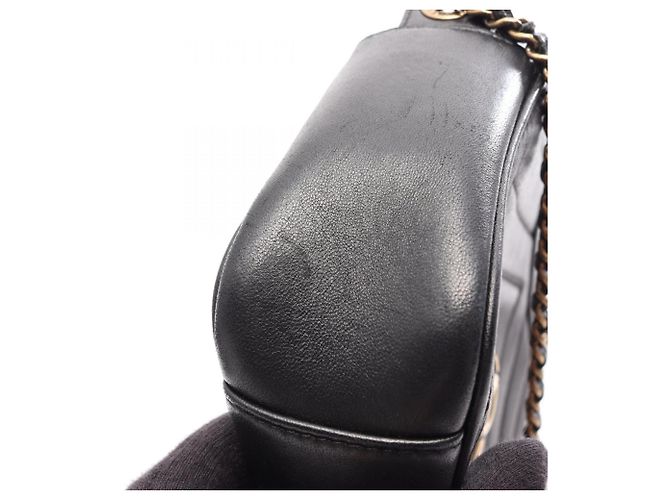 Borsa a tracolla Chanel Coco Mark Diamond Stitch Nero - vista 11