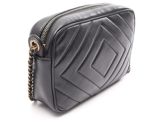 Borsa a tracolla Chanel Coco Mark Diamond Stitch Nero - vista 2