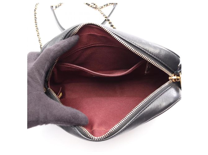 Borsa a tracolla Chanel Coco Mark Diamond Stitch Nero - vista 3