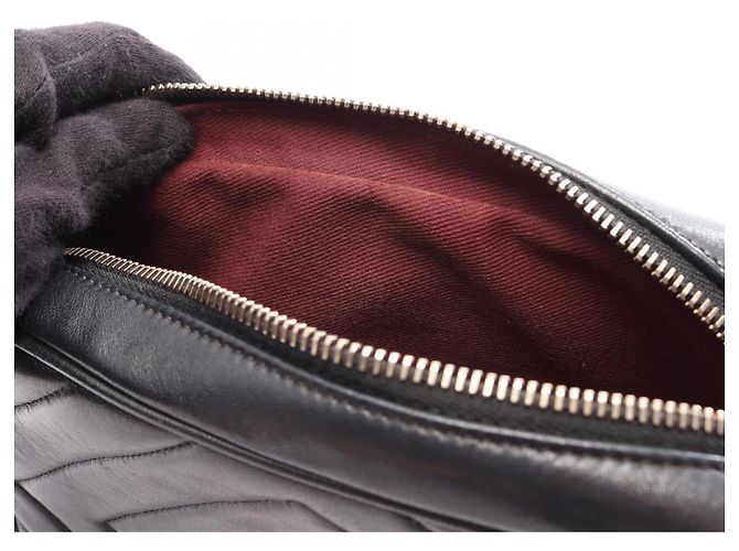 Borsa a tracolla Chanel Coco Mark Diamond Stitch Nero - vista 6